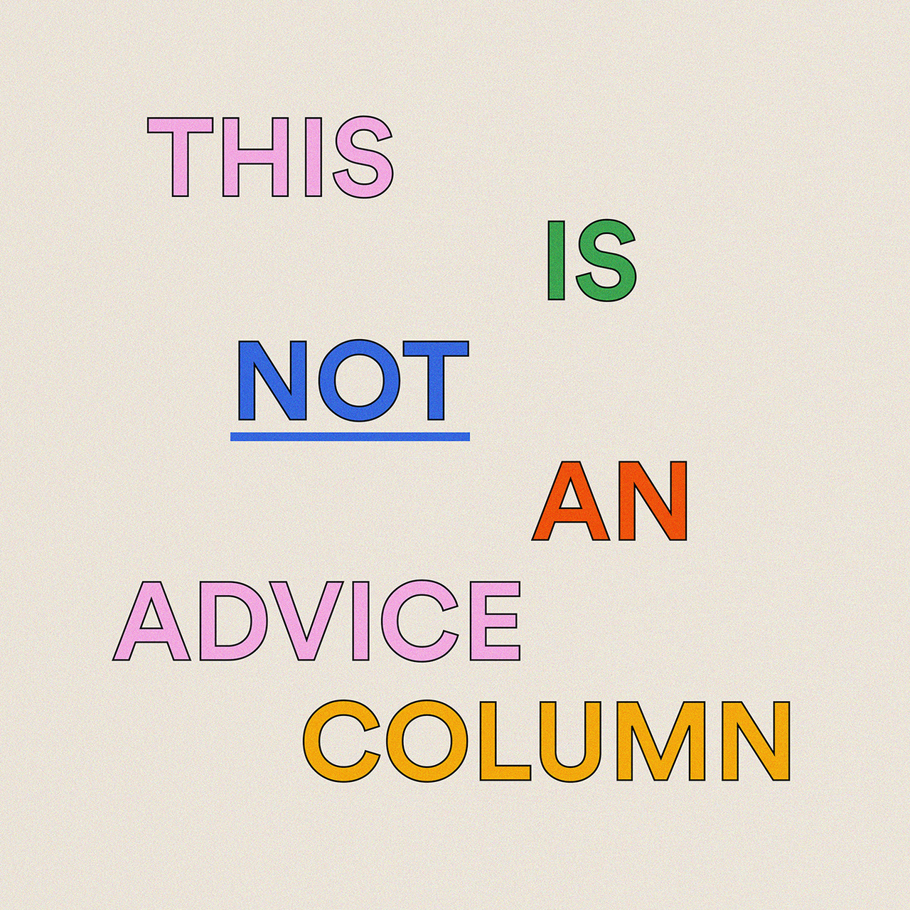 This is NOT an Advice Column logo