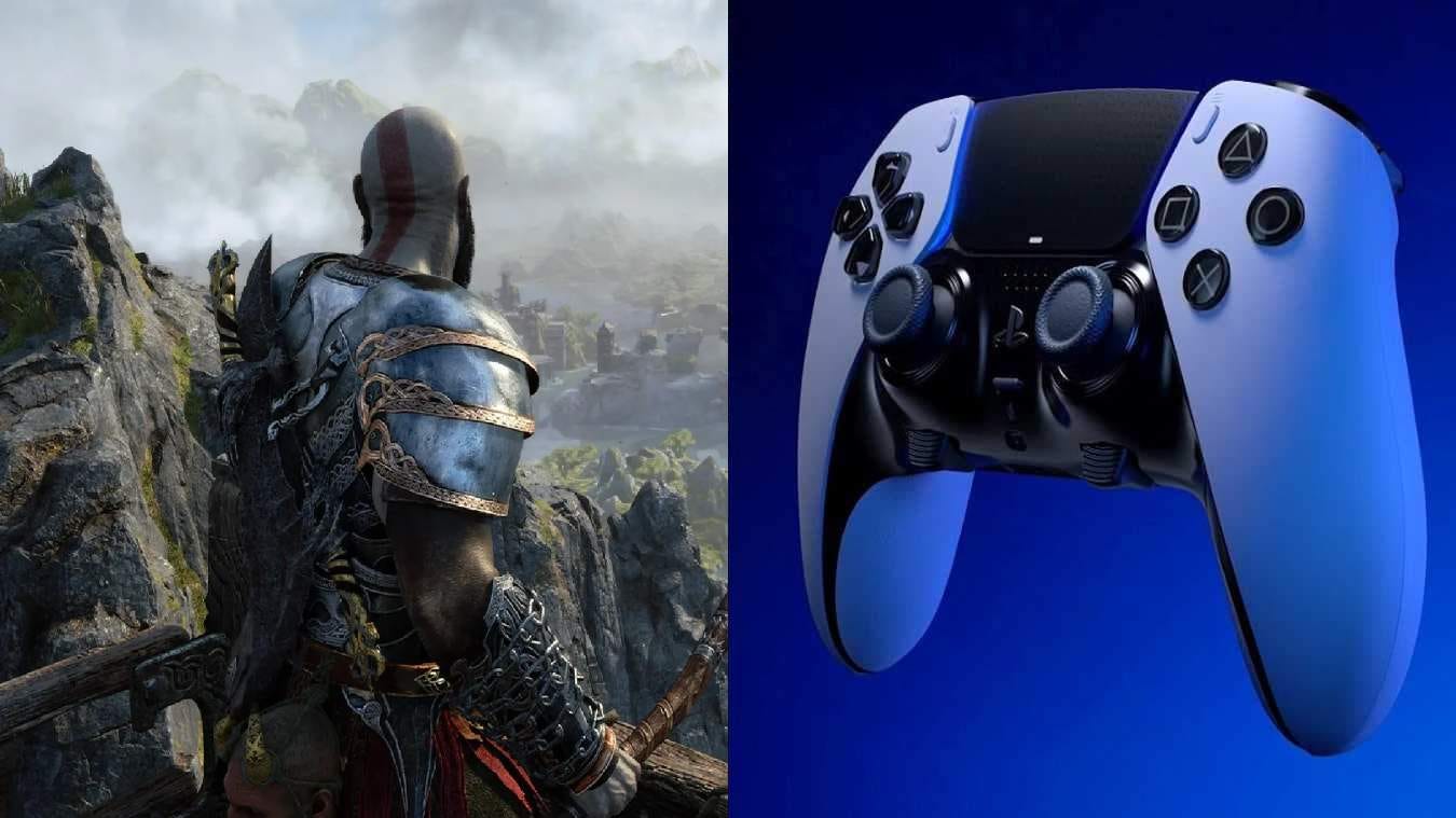 Sony original deus da guerra ps5 controlador para playstation 5