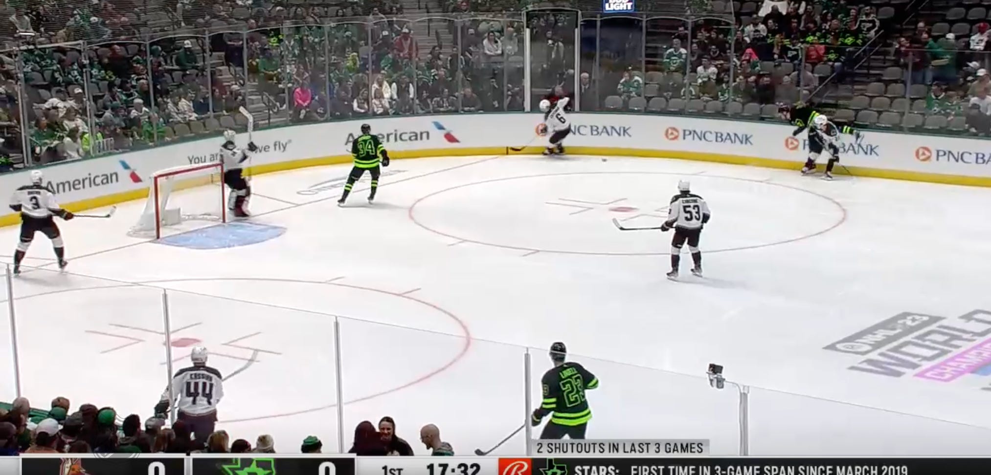 Why did that go in? Looking at all the goals from Stars-Coyotes