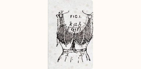 Machine made bra trimmed with satin, by Rigby & Peller. Switzerland, 1955