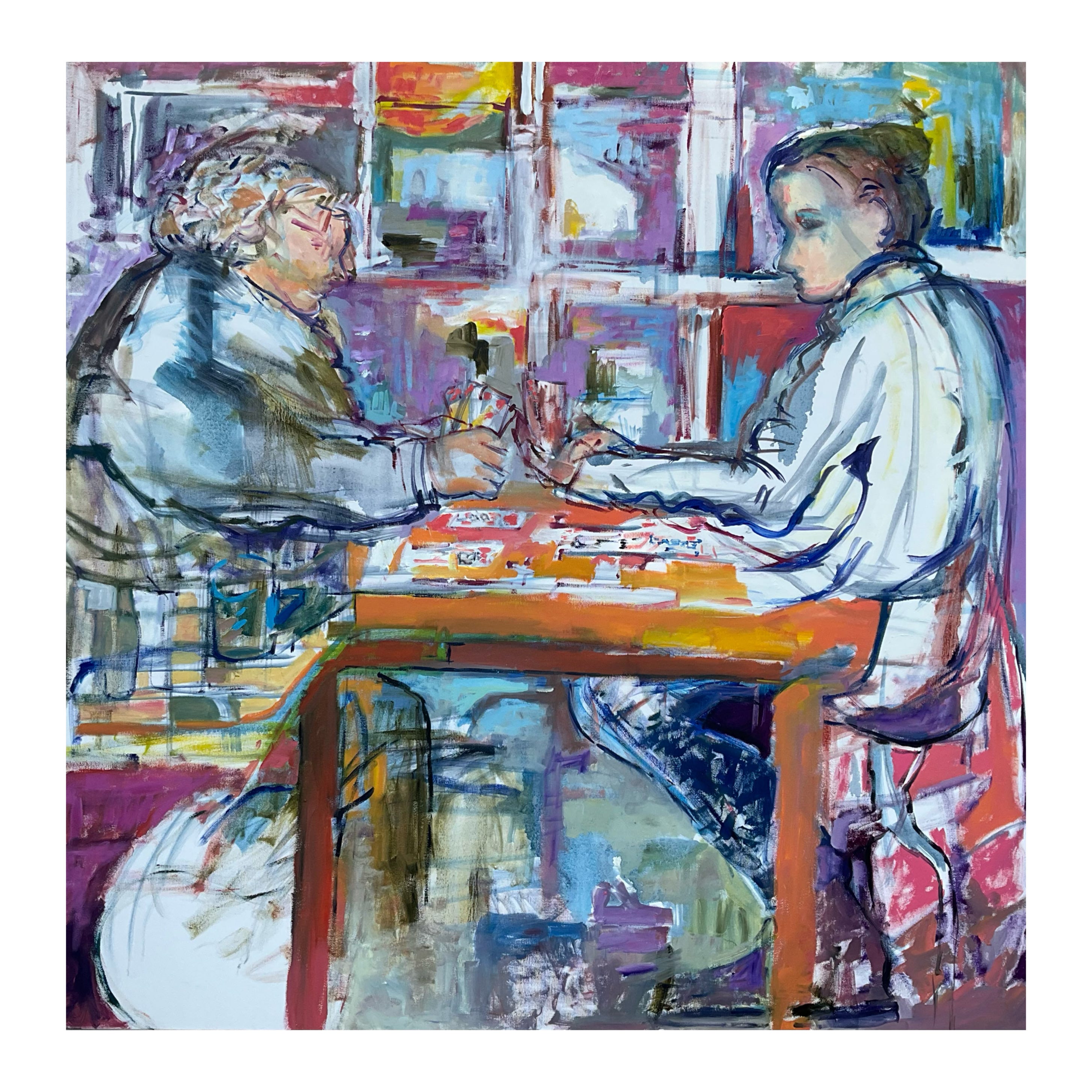 Painting through sliding doors