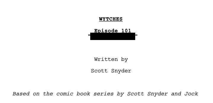 Studios to adapt Scott Snyder and Jock's Wytches into animated  series : r/comicbooks