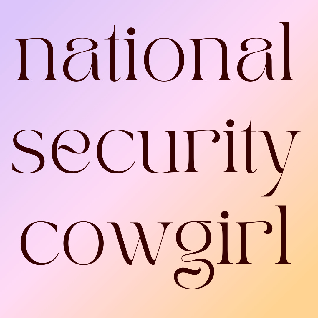 Artwork for national security cowgirl