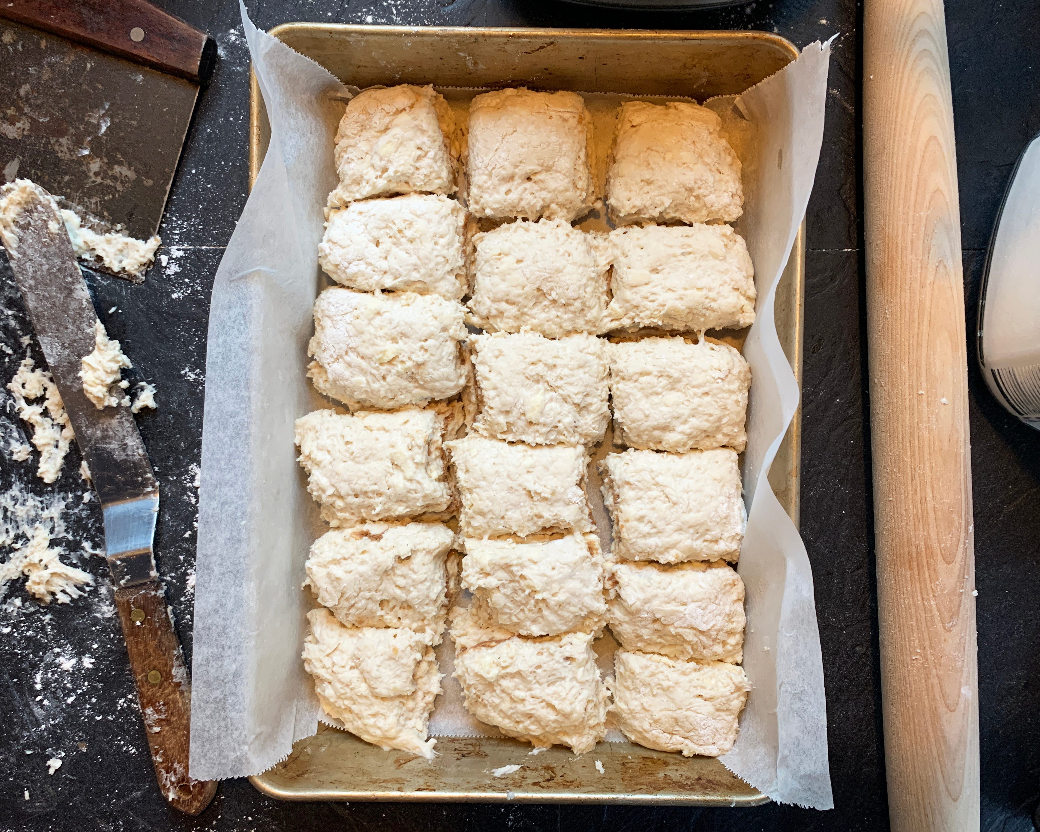Cinnamon Butter Pan Biscuits and BlackEyed Peas & Collards Hotdish A