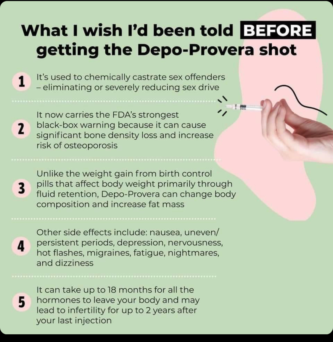 Correcting Disinformation about Depo Provera