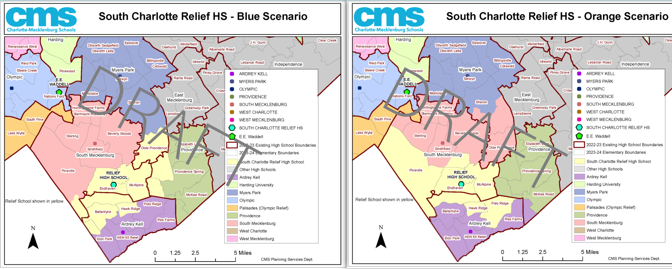 Have a peek at CMS south Charlotte draft maps