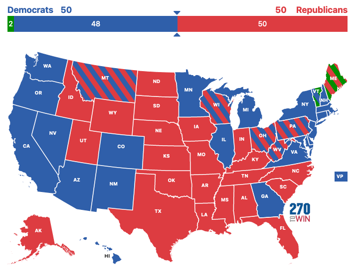 Looking Ahead To 2022 Senate Map By Be Strategy 2777
