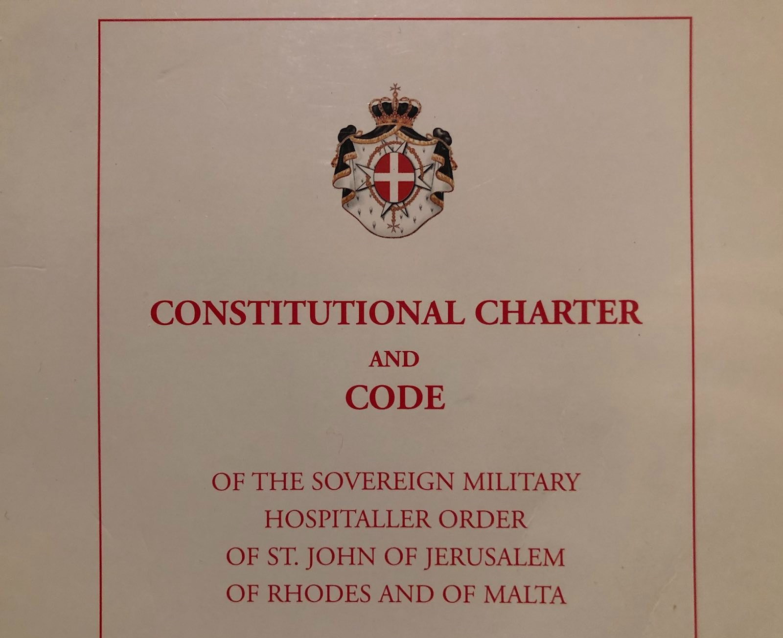 Knights say cardinal will check Order of Malta leadership