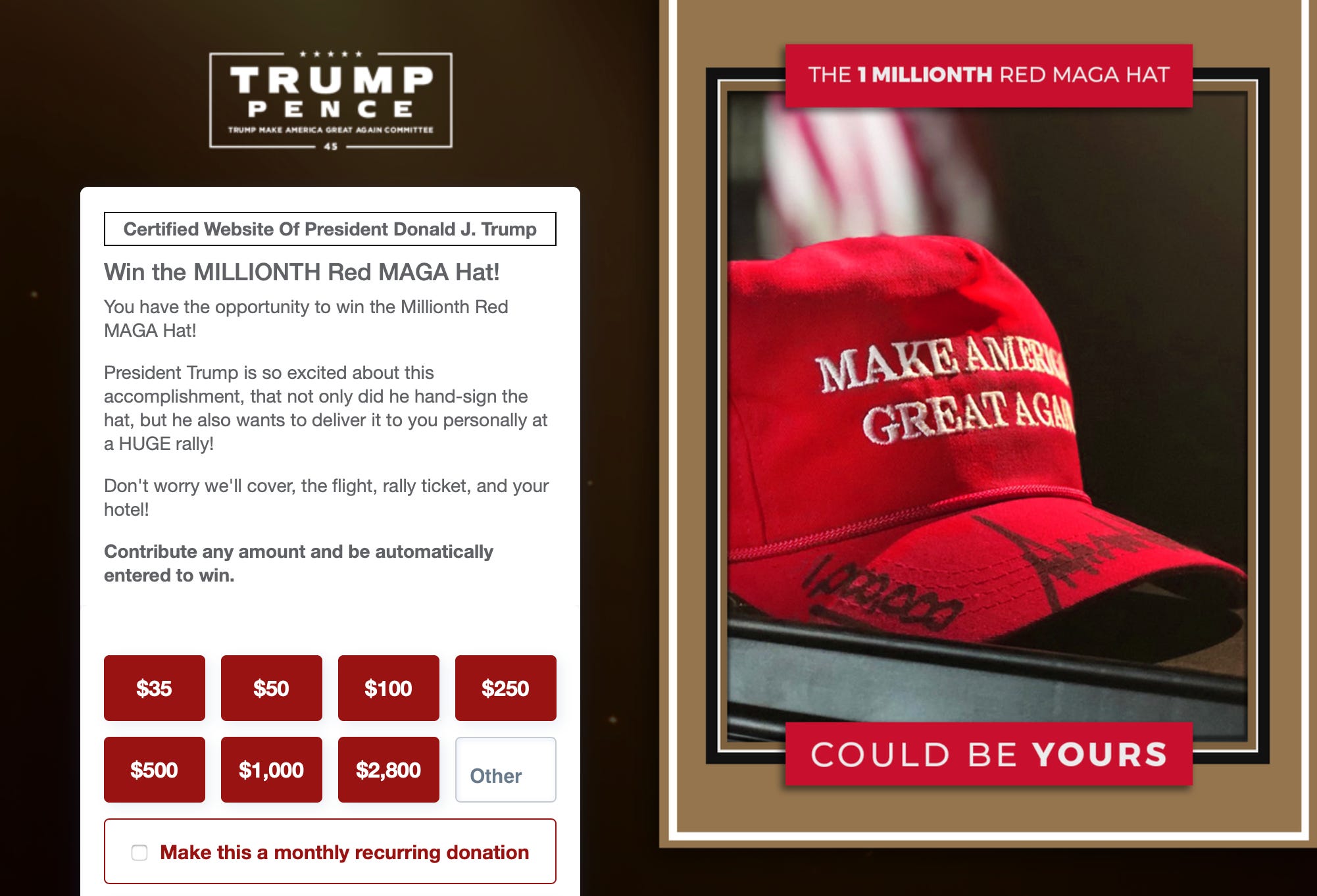Red maga 2025 bucket hat
