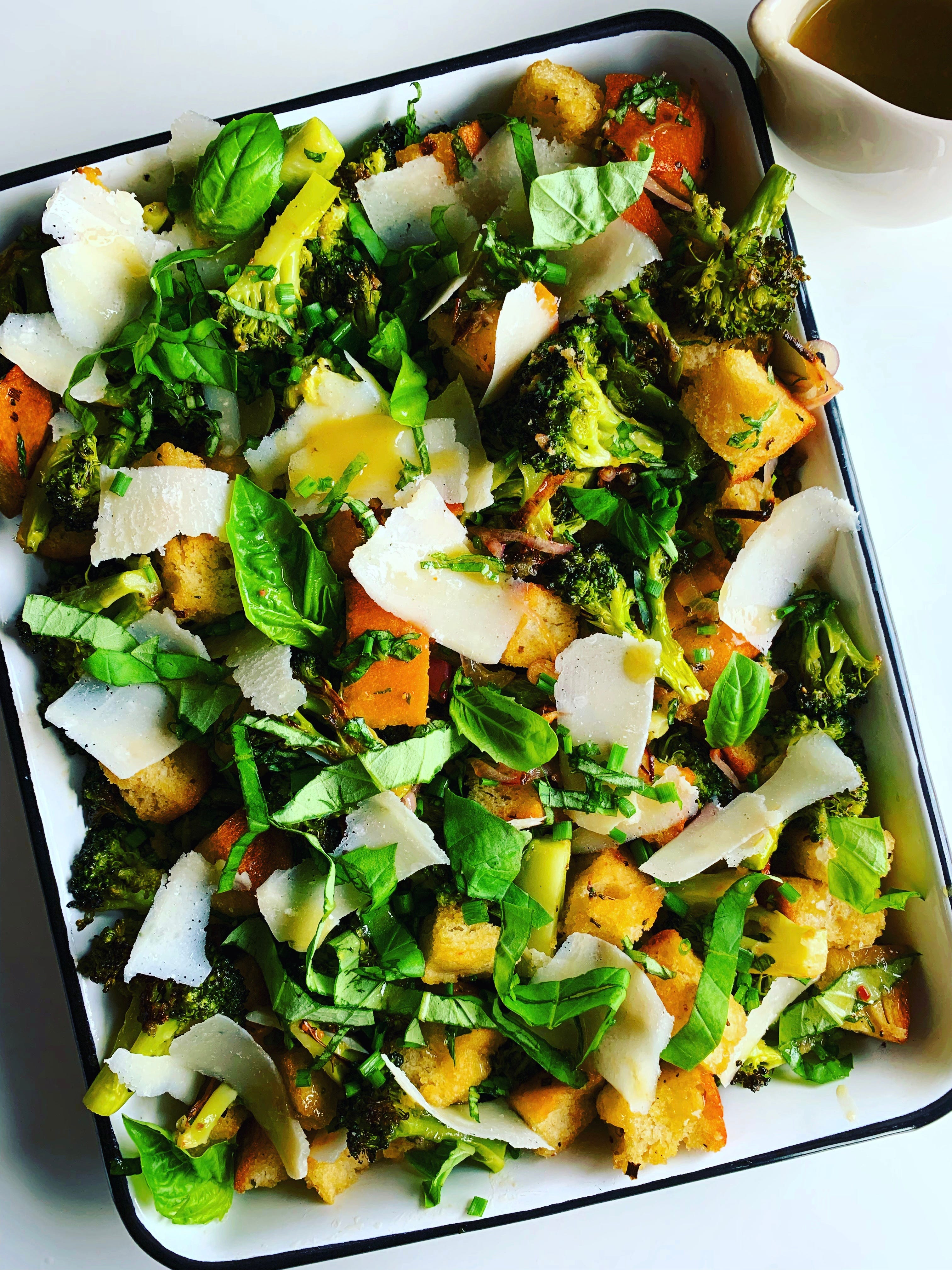 Roasted Broccoli Panzanella! by emily nunn