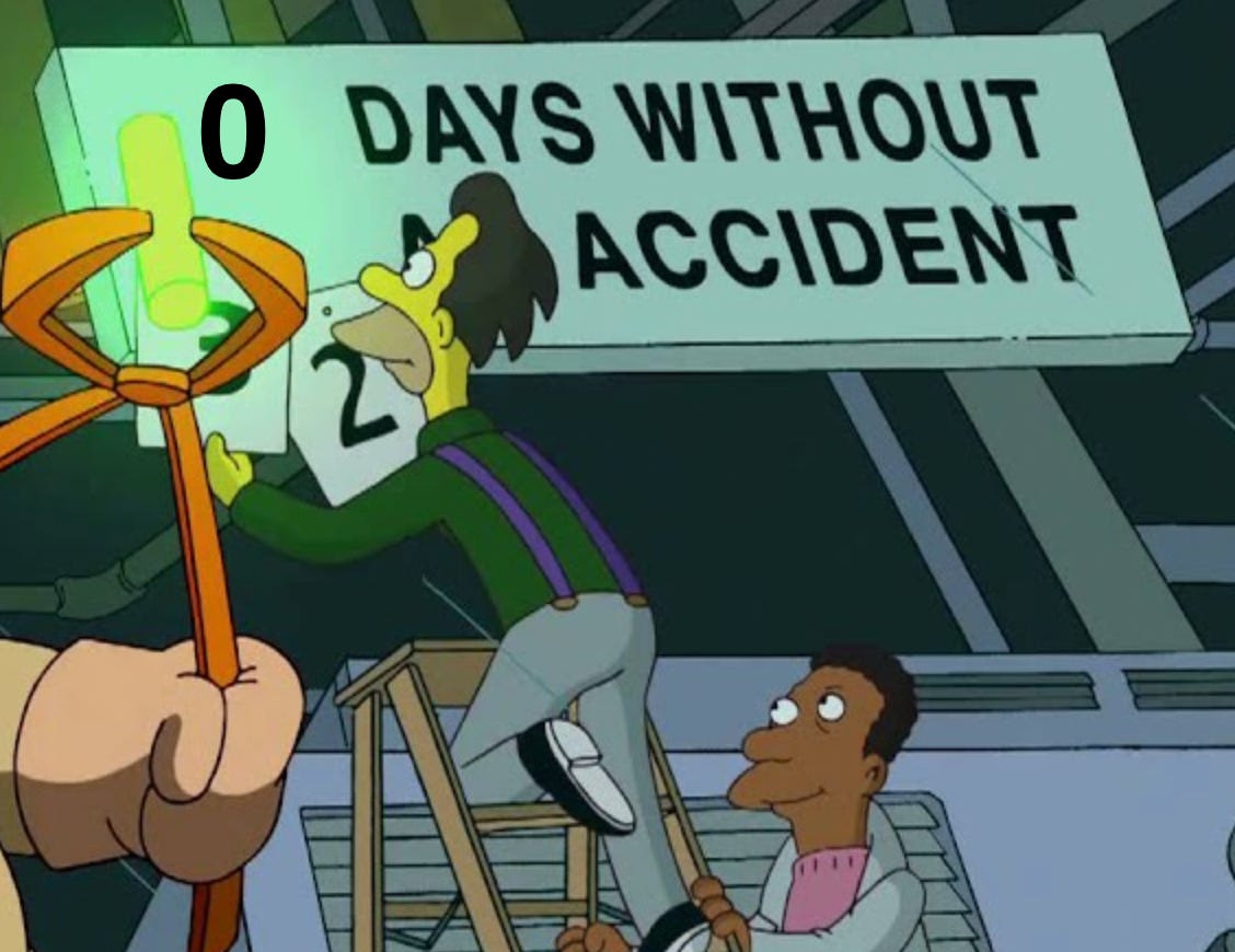 Blank Days Since Last Incident