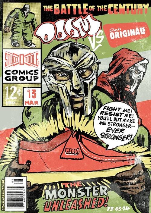 Mf doom shoes shop clarks
