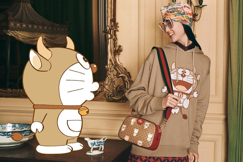 January 2021 Social-Savvy Brands: Gucci x Doraemon