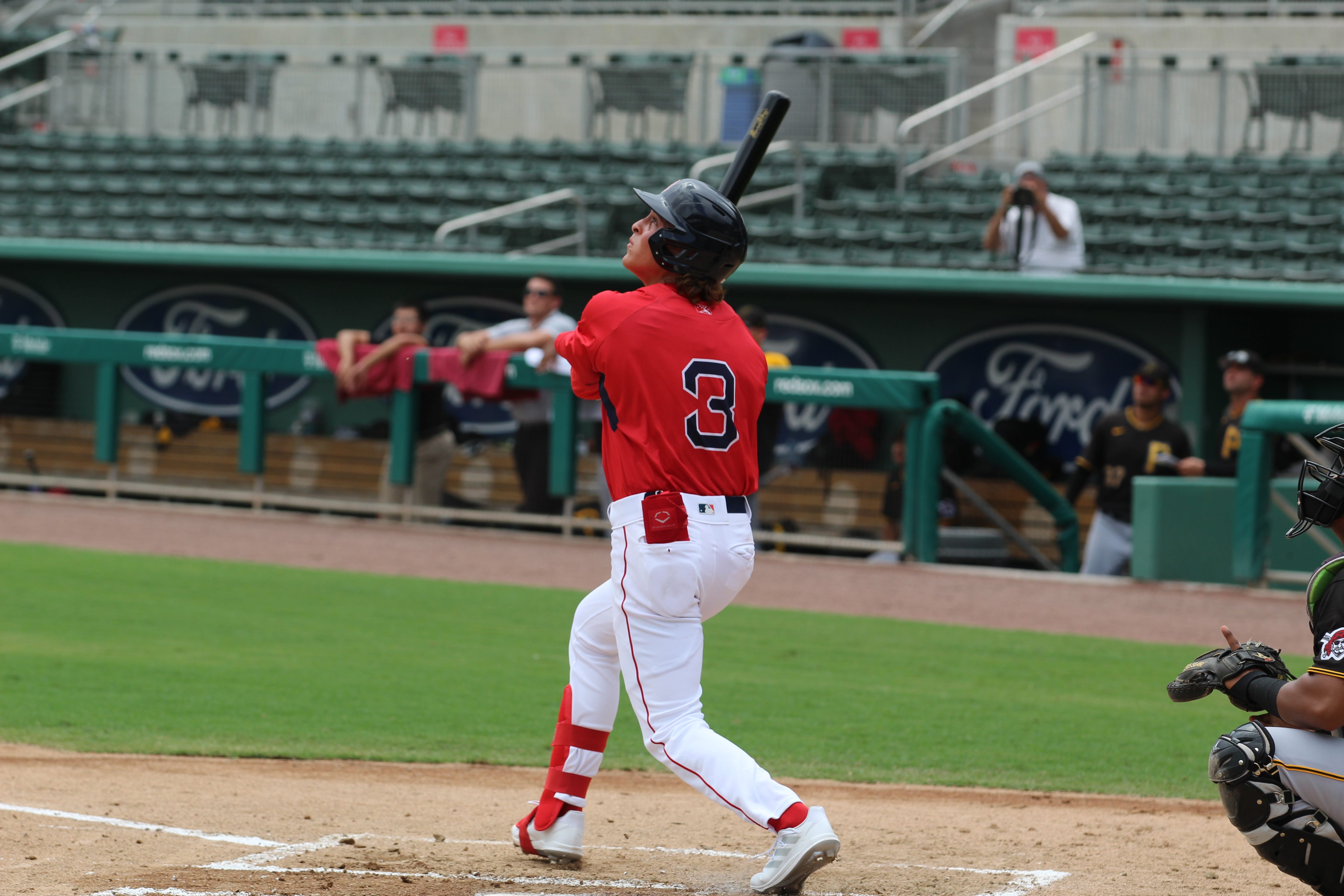 Red Sox First-Rounder Mikey Romero Goes Deep for First Pro Home Run