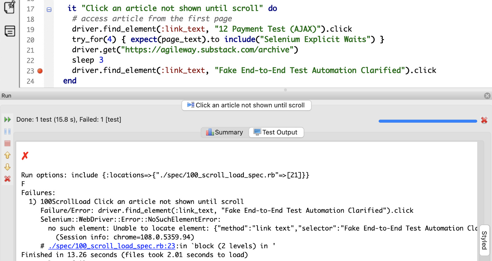 Automated Testing Elements On A Lazy Load Page With Selenium Webdriver 3016