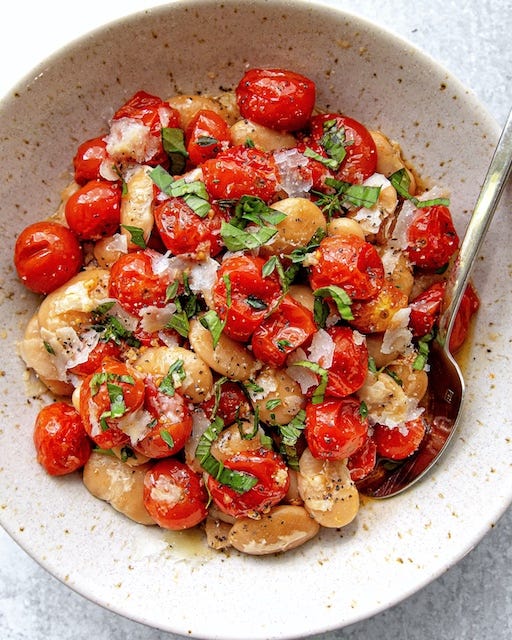 Giant White Beans with Tomato Confit by Carina Wolff