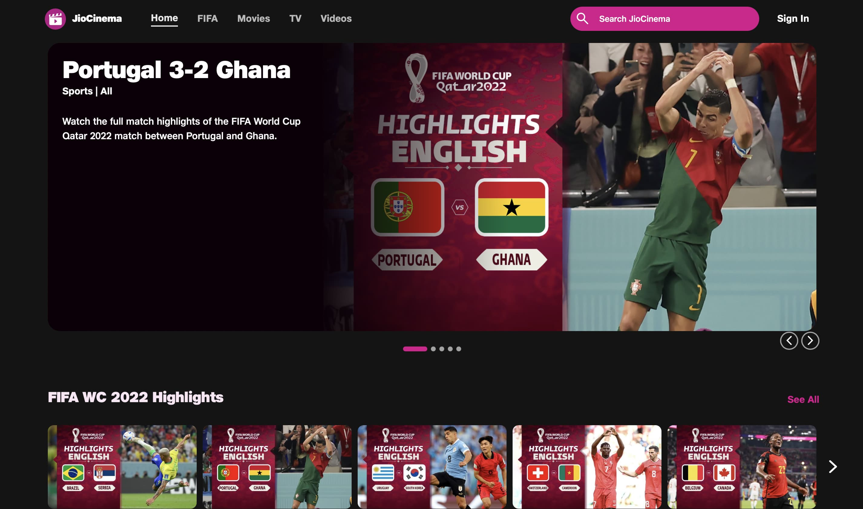 World cup cheap on jio tv