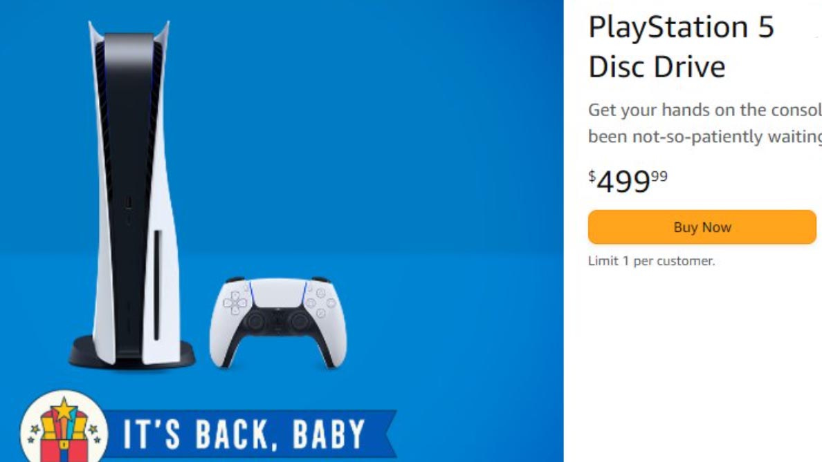 Will amazon cheap sell ps5