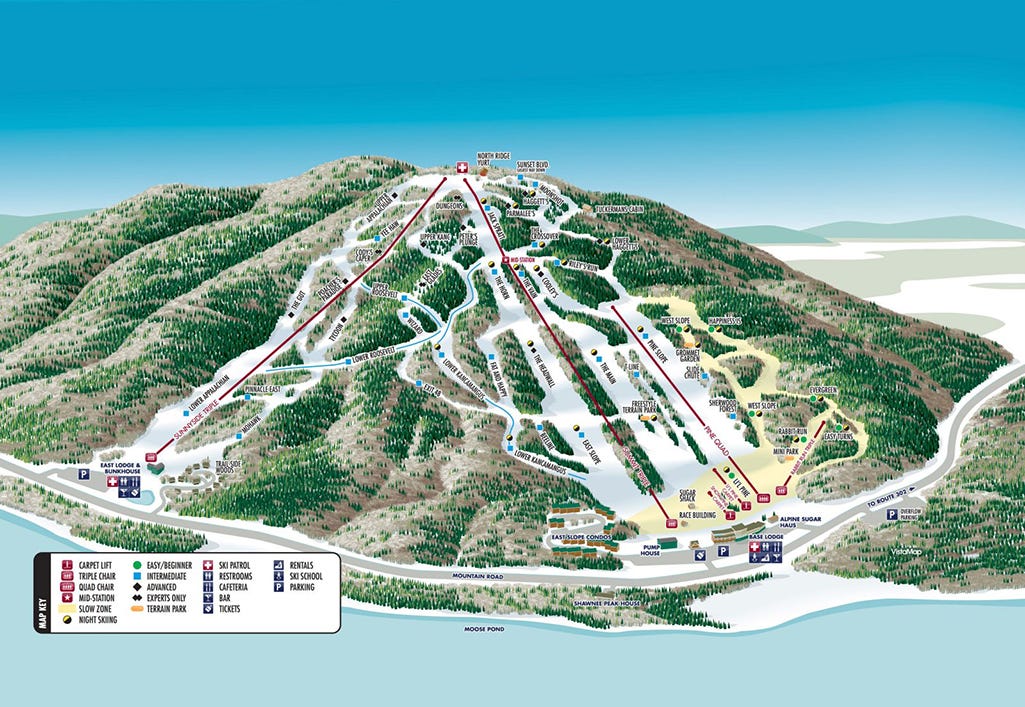 Shawnee mountain ski area top