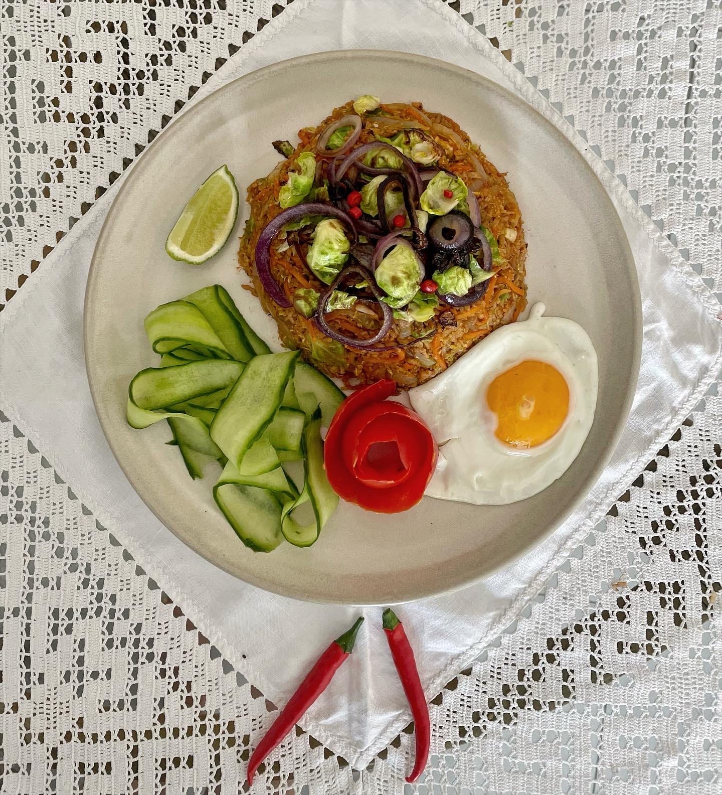 Nasi Goreng with Brussels Sprouts by Sadie