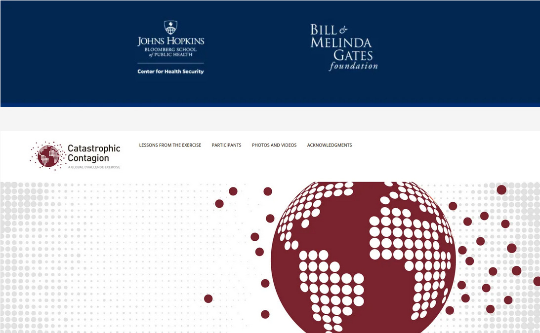 Event 201 2.0: CATASTROPHIC CONTAGION, a Pandemic Tabletop Exercise ...