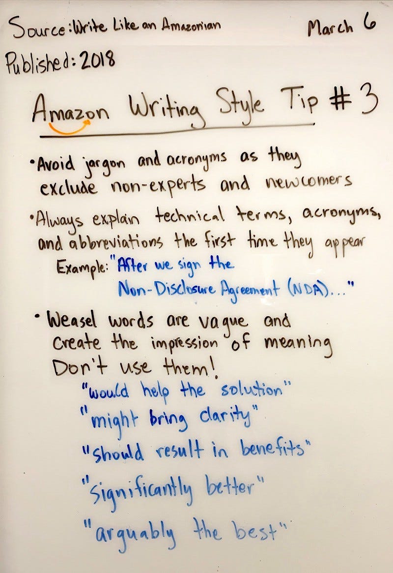 Amazon Writing Style Tip 3 by Danny Sheridan