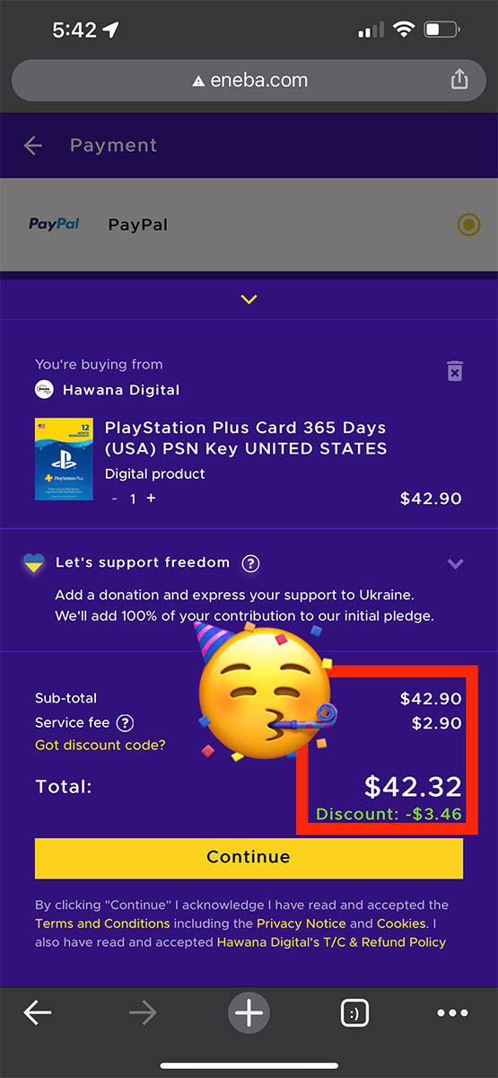 Ps network discount deals code