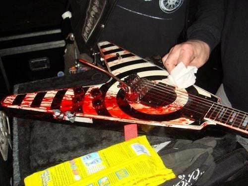 Bloody guitar fingers hot sale