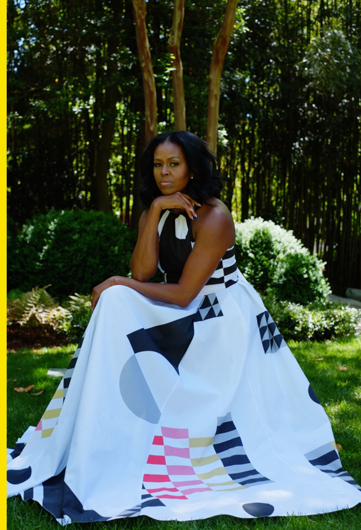 Michelle obama portrait best sale dress