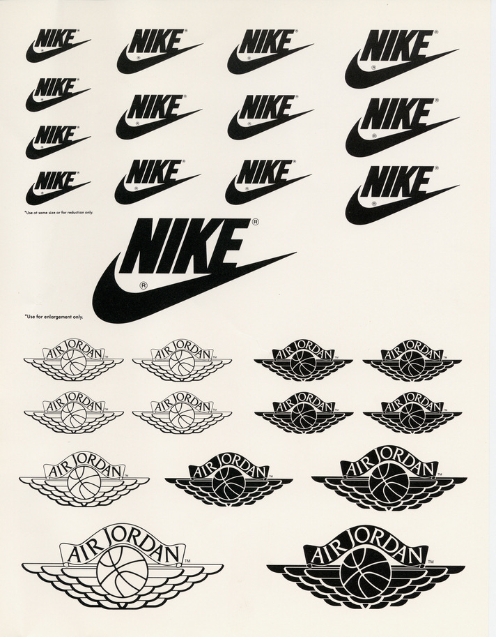 Jordans with outlet nike logo