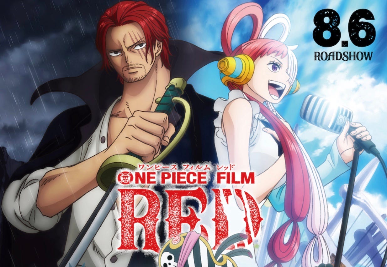 One Piece Film: Red Products from Uta's Jacket to Shanks's Outfit