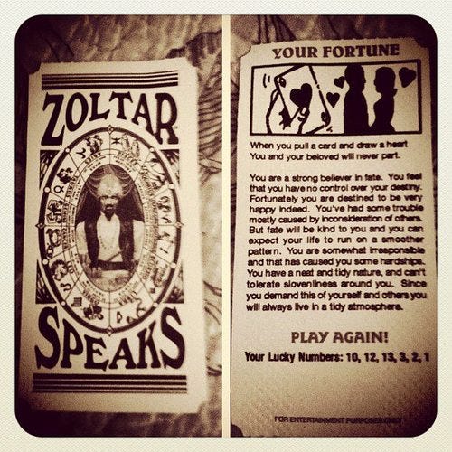 Zoltar the Fortune Teller. The World of Tosh Berman