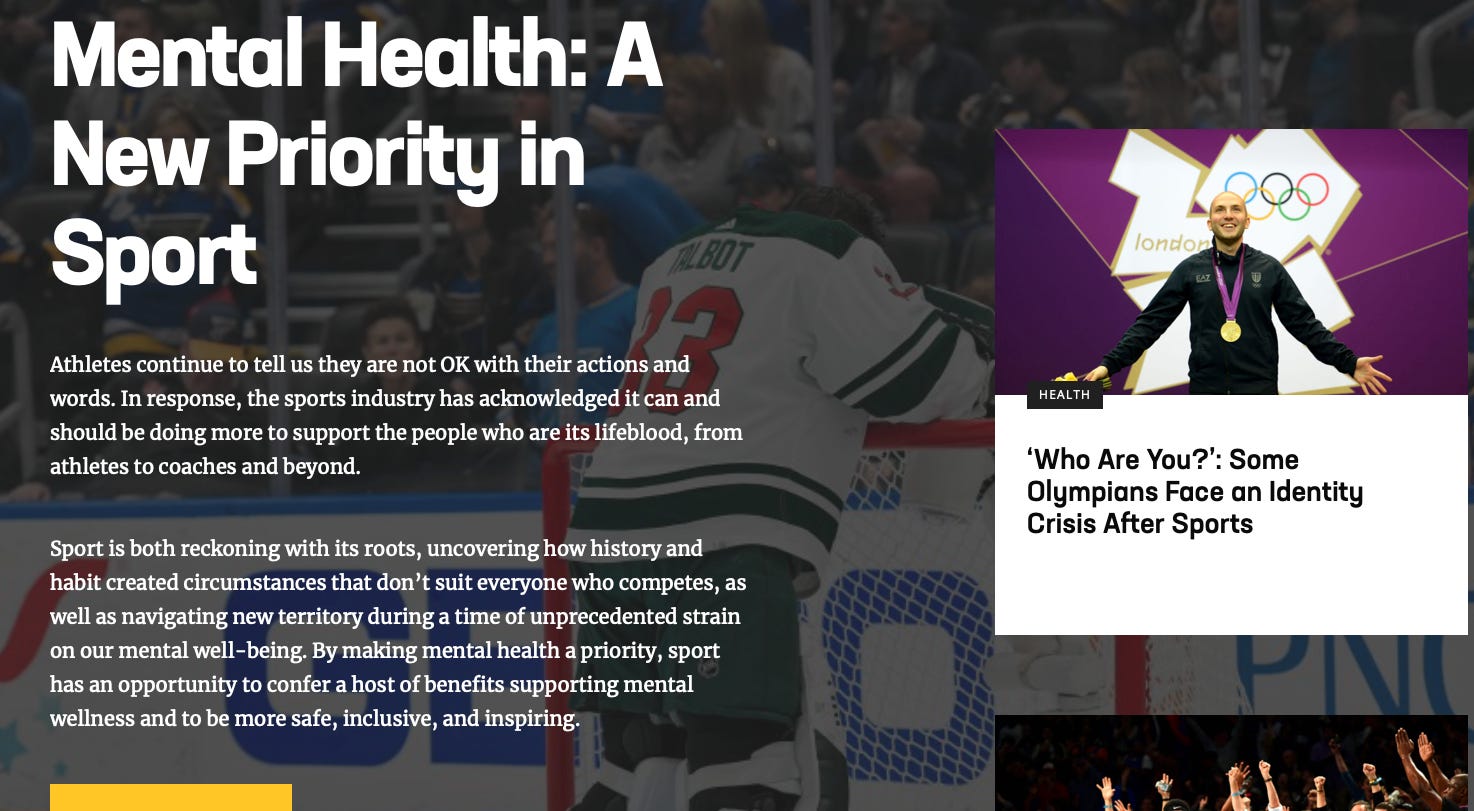 Global Sport Matters The Mental Health Issue (Part I)
