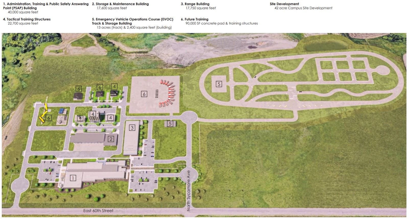 Gun range, road course, burn tower Take a tour of what will be South Dakota's top public safety