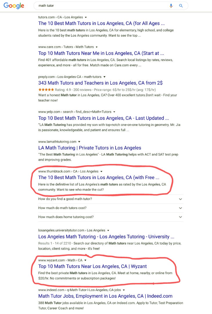 Are you on Thumbtack? by Max Youngquist Tutor Scale