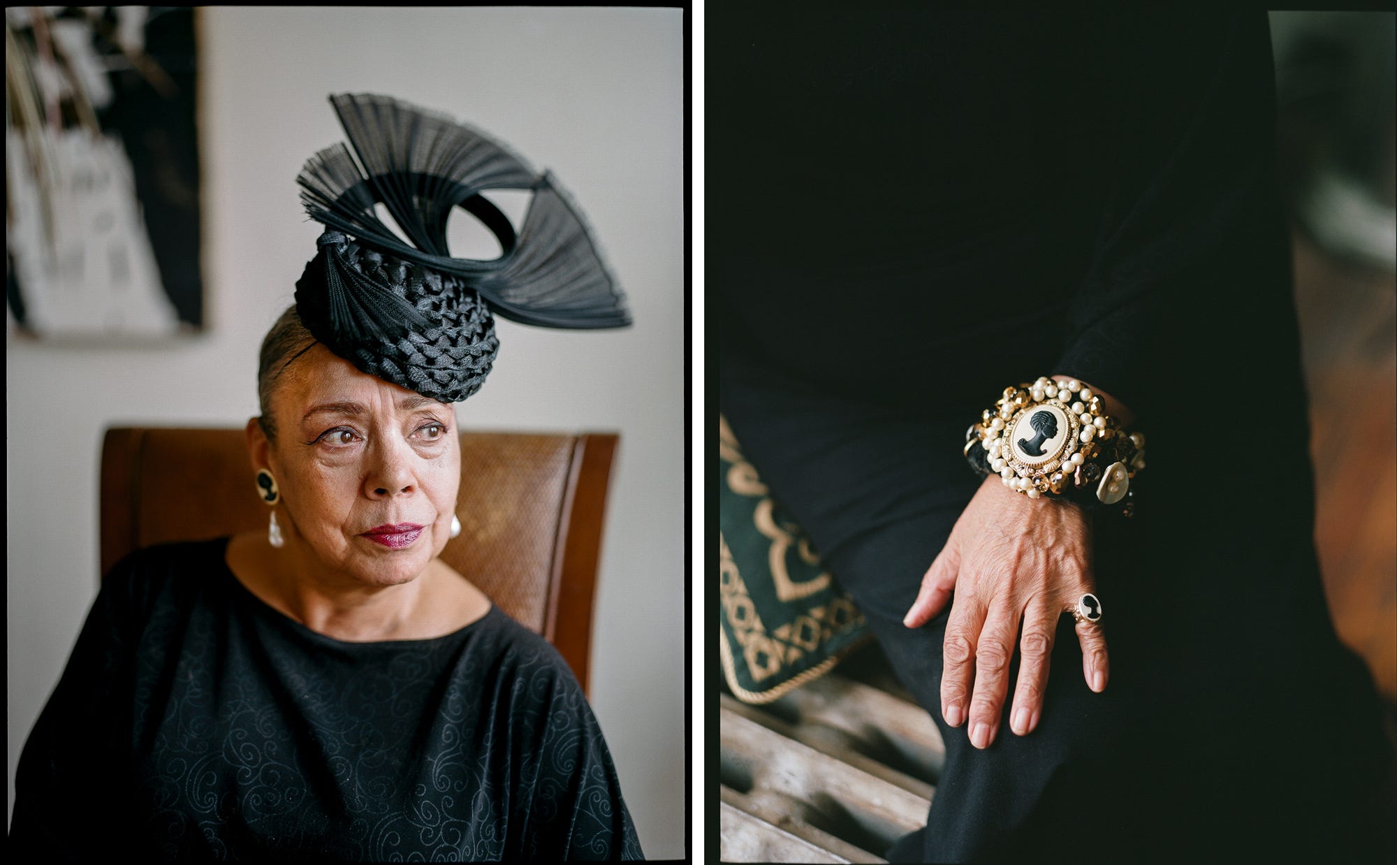 Coreen simpson on sale black cameo brooch