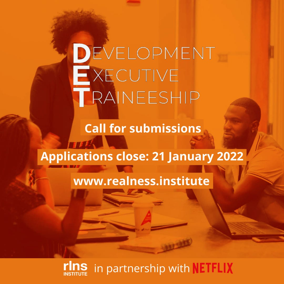 Applications to the Episodic Lab and Development Executive Traineeship