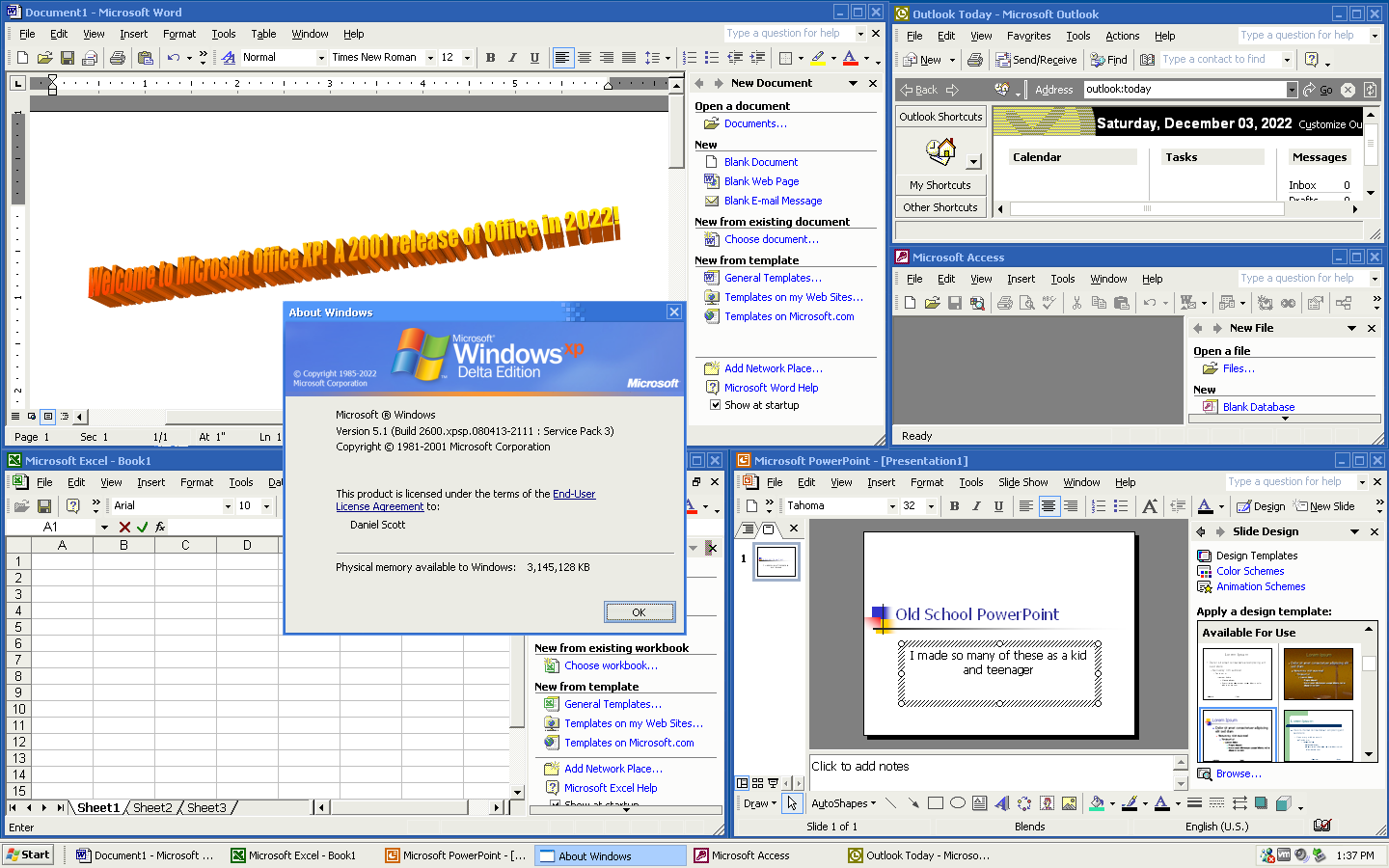 Microsoft Office XP Professional with FrontPage (English