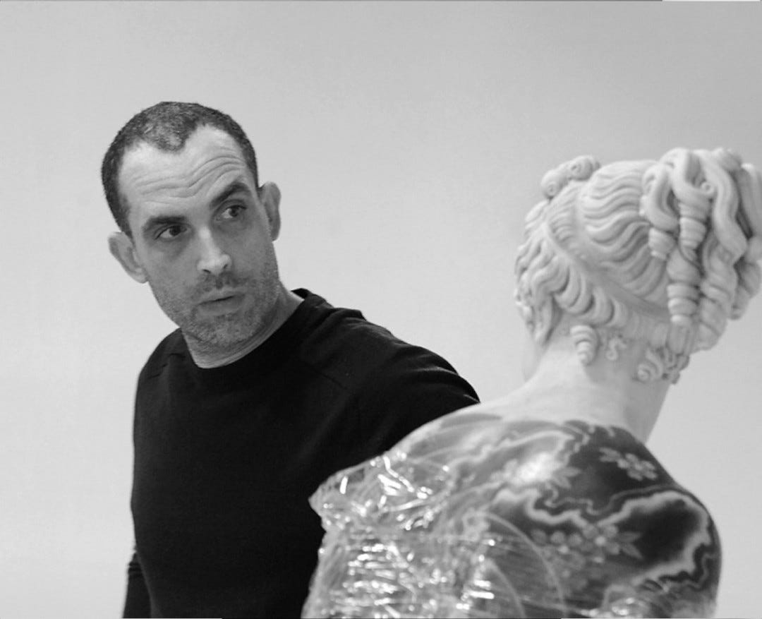 Fabio Viale’s tattooed sculptured evoke old and new worlds, and draws