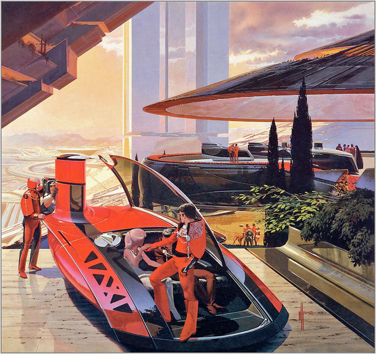 Book notes: Syd Mead's 'Sentinel II' - by Adam Rowe