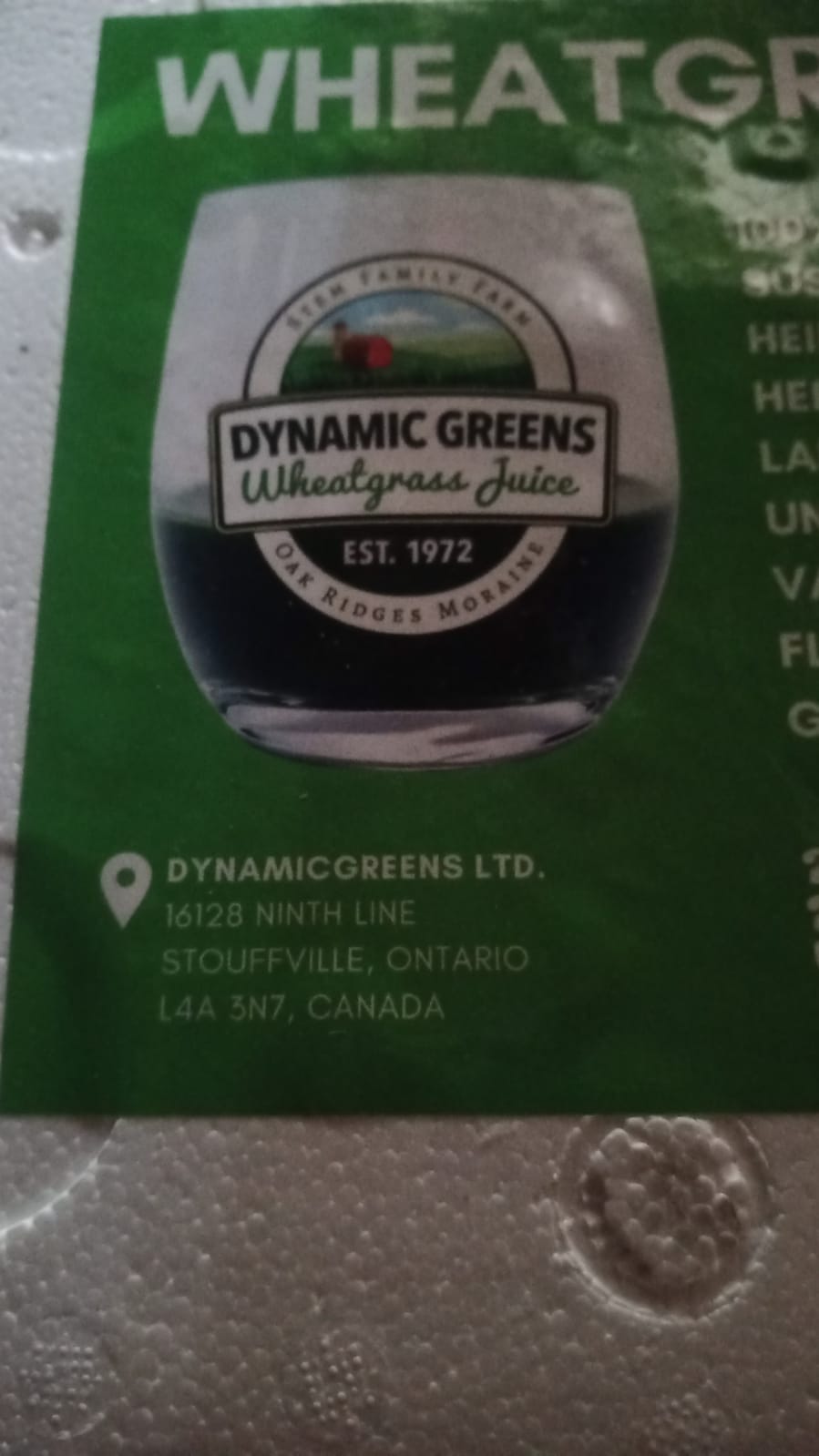 Foods That Flush Out Kidney Stones Wheat Grass in a pure form from a