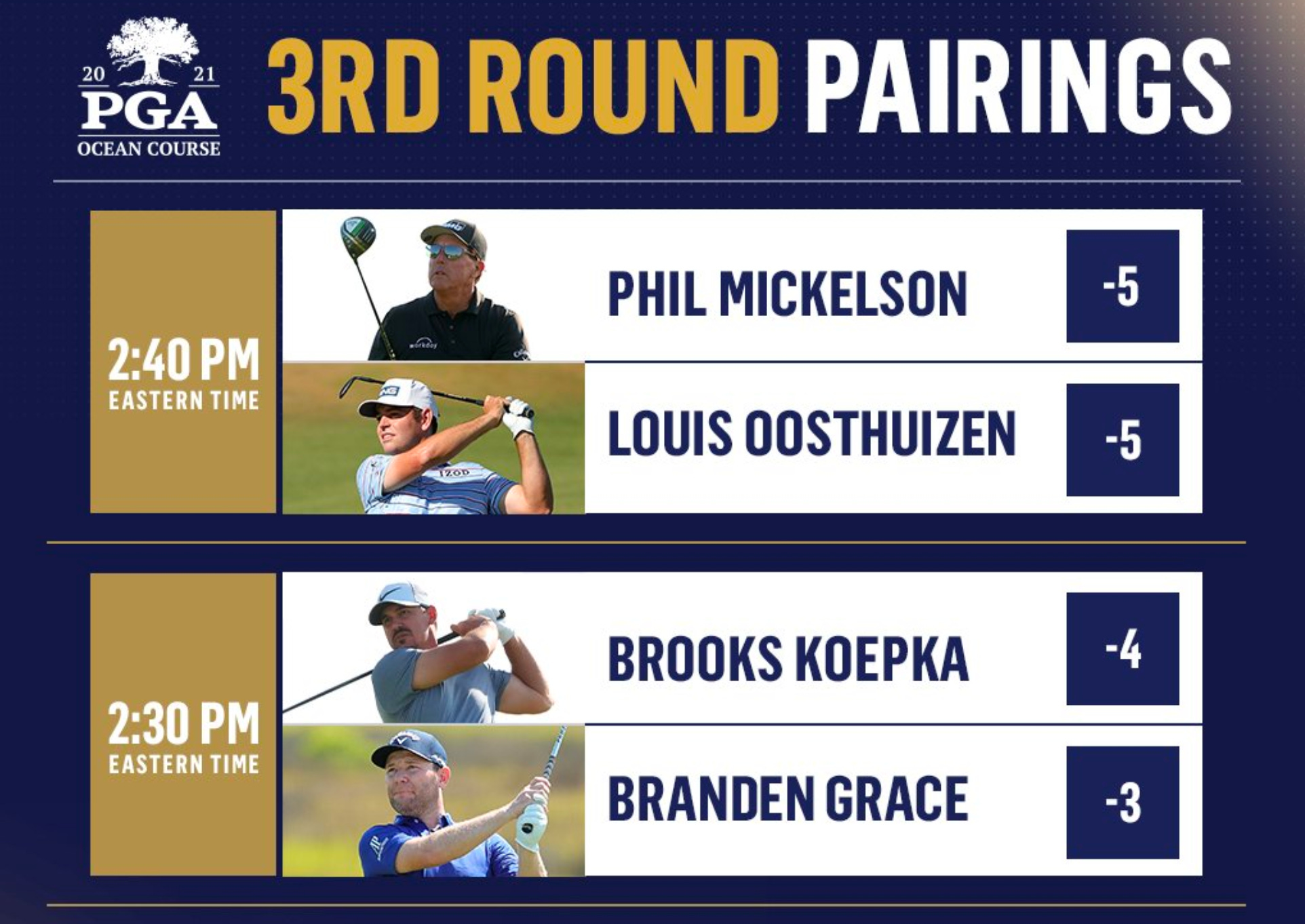 Pga tour 3rd round tee times best sale