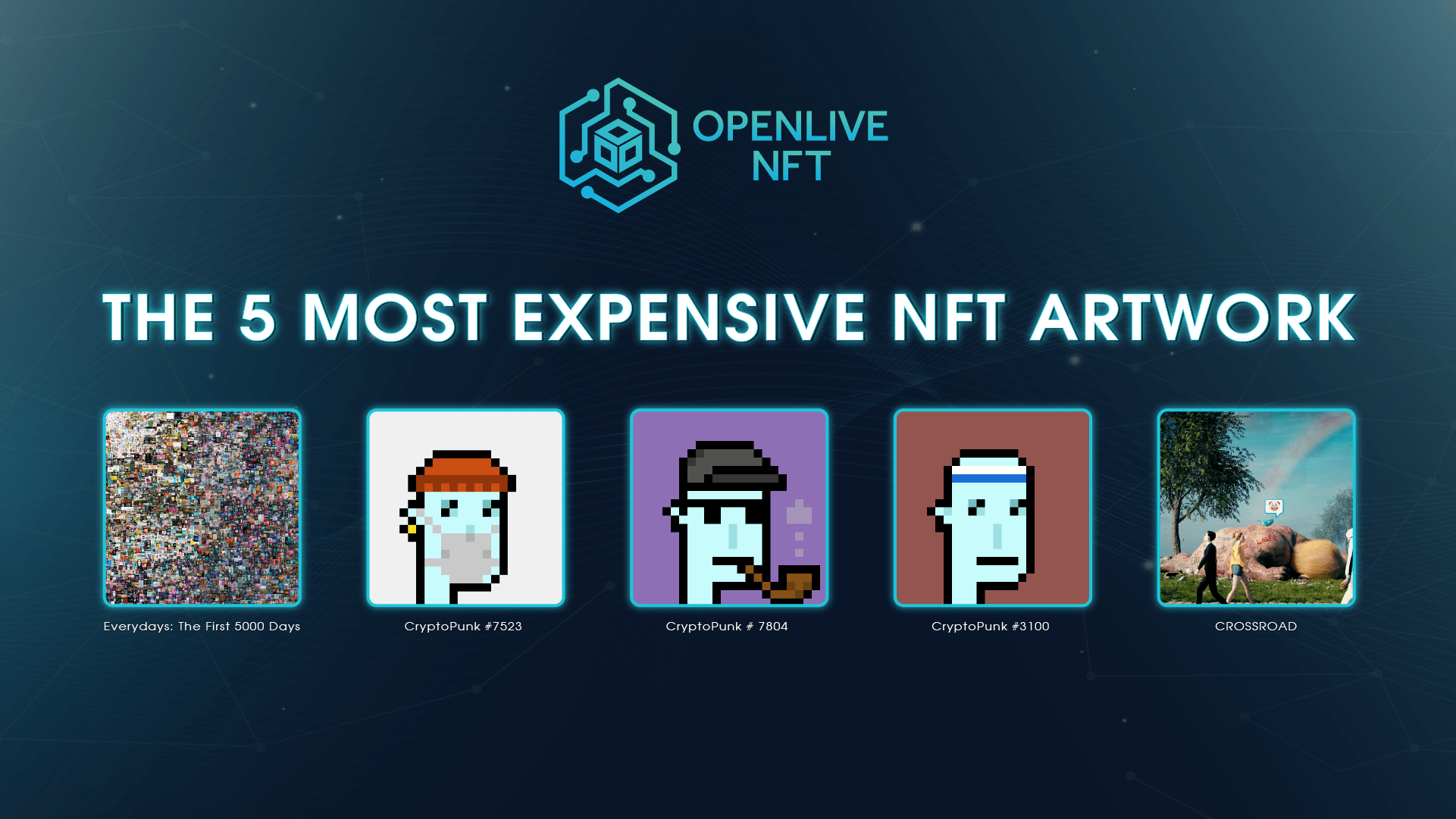 📚The 5 Most Expensive NFT Artwork OpenLive NFT