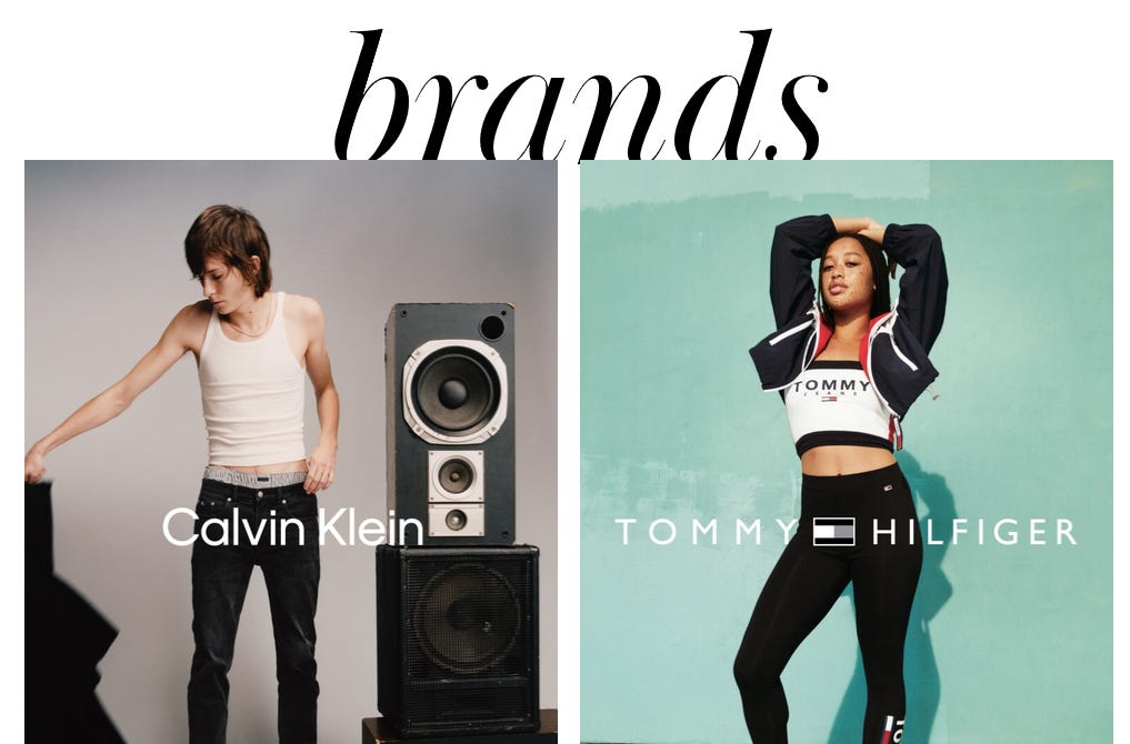 Calvin klein and tommy hilfiger placement hotsell