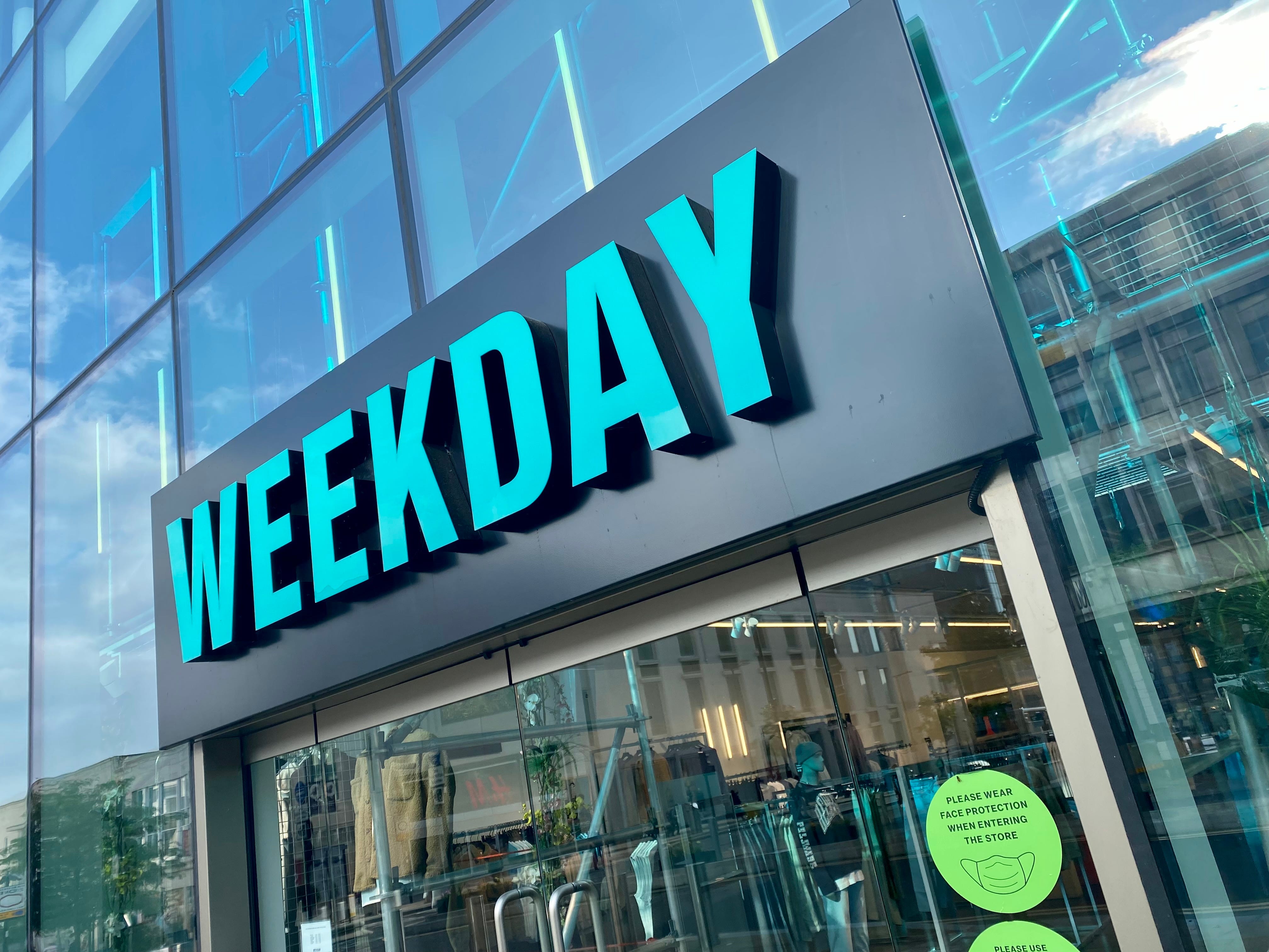 Weekday clothing uk hotsell