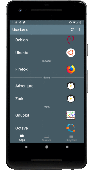 Run a full, desktop Linux distro on your Android phone with UserLAnd
