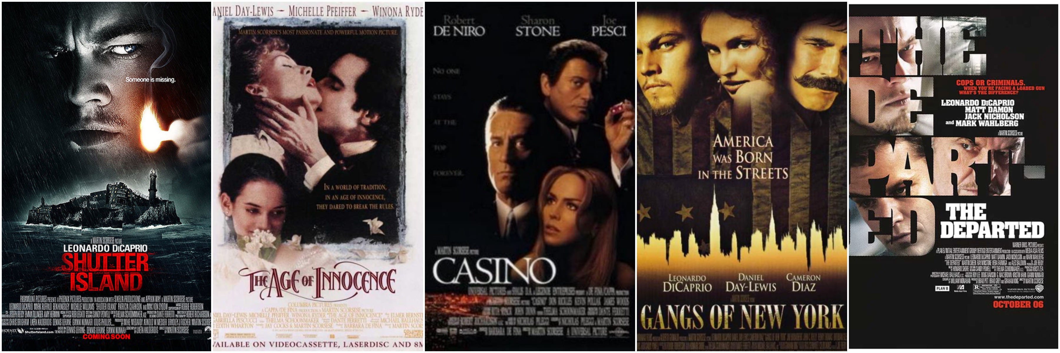 Worst To Best Martin Scorsese Movie Posters 