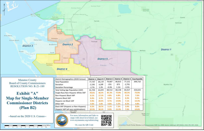 Manatee County Commission approves redistricting plan