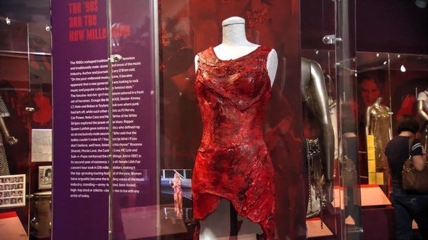 THE MEAT DRESS A RAW LOOK by sasha citrus week