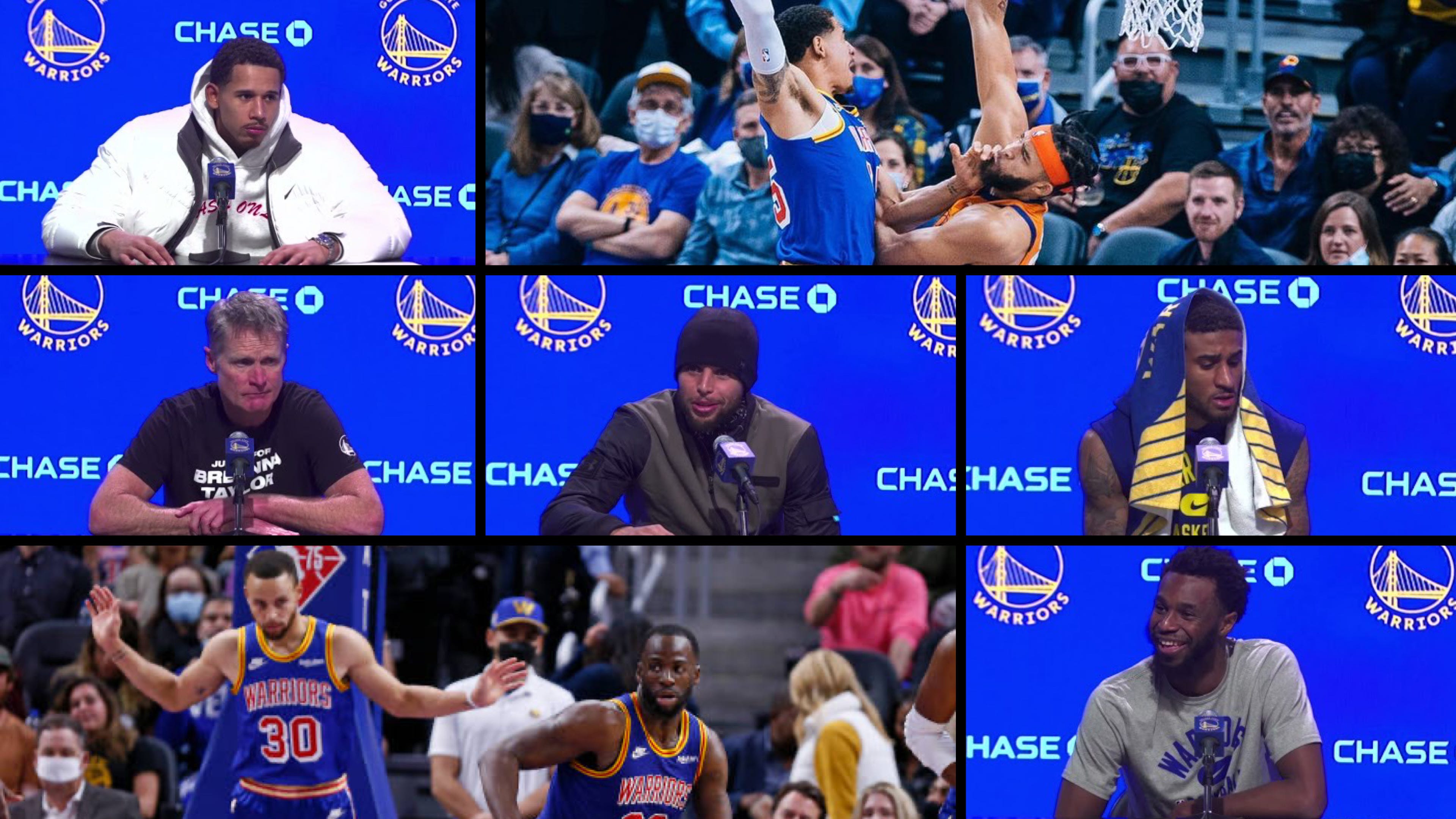 WarriorsPhoenix Suns pregame & postgame interviews (Kerr, Stephen Curry…)